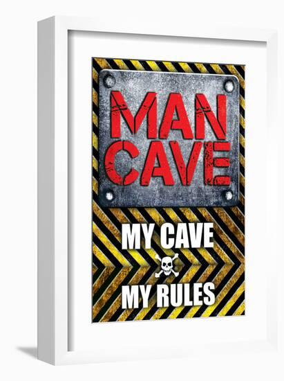 My Cave My Rules-SM Design-Framed Art Print