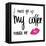 My Coffee Needs Me with Pink Lips-Sd Graphics Studio-Framed Stretched Canvas