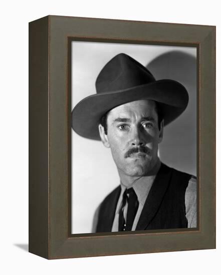 MY DARLING CLEMENTINE, 1946 directed by JOHN FORD Heny Fonda (b/w photo)-null-Framed Stretched Canvas