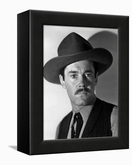 MY DARLING CLEMENTINE, 1946 directed by JOHN FORD Heny Fonda (b/w photo)-null-Framed Stretched Canvas