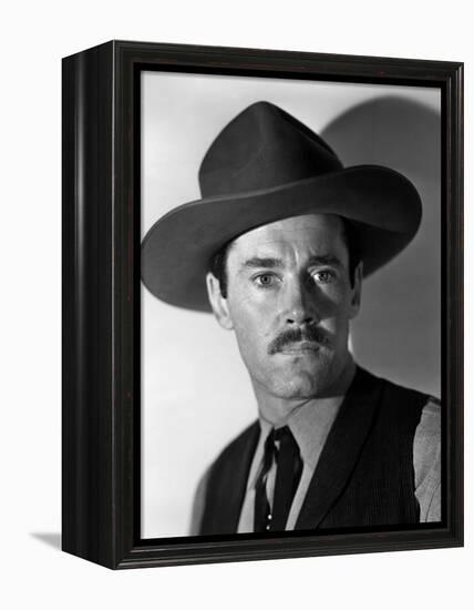 MY DARLING CLEMENTINE, 1946 directed by JOHN FORD Heny Fonda (b/w photo)-null-Framed Stretched Canvas