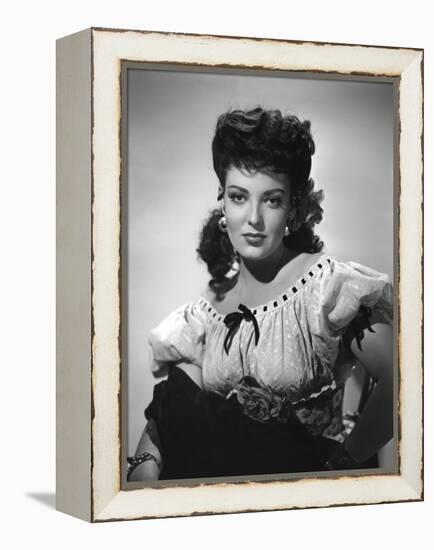 MY DARLING CLEMENTINE, 1946 directed by JOHN FORD Linda Darnell (b/w photo)-null-Framed Stretched Canvas