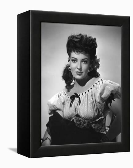 MY DARLING CLEMENTINE, 1946 directed by JOHN FORD Linda Darnell (b/w photo)-null-Framed Stretched Canvas