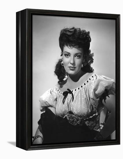 MY DARLING CLEMENTINE, 1946 directed by JOHN FORD Linda Darnell (b/w photo)-null-Framed Stretched Canvas