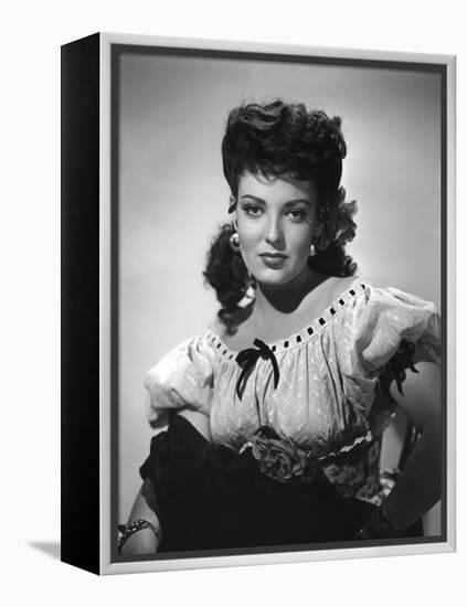 MY DARLING CLEMENTINE, 1946 directed by JOHN FORD Linda Darnell (b/w photo)-null-Framed Stretched Canvas