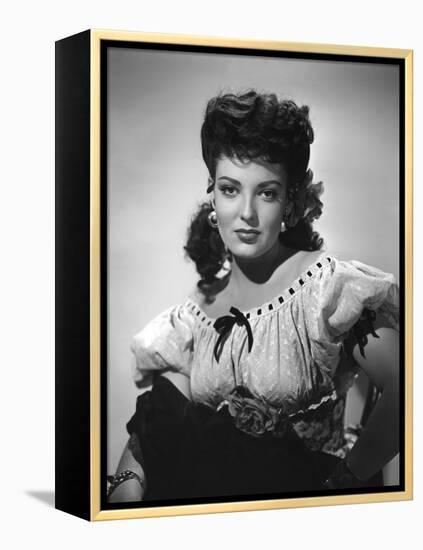 MY DARLING CLEMENTINE, 1946 directed by JOHN FORD Linda Darnell (b/w photo)-null-Framed Stretched Canvas