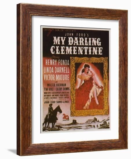 My Darling Clementine, 1946-null-Framed Art Print