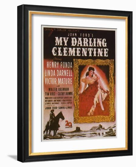 My Darling Clementine, 1946-null-Framed Art Print