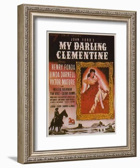 My Darling Clementine, 1946-null-Framed Art Print