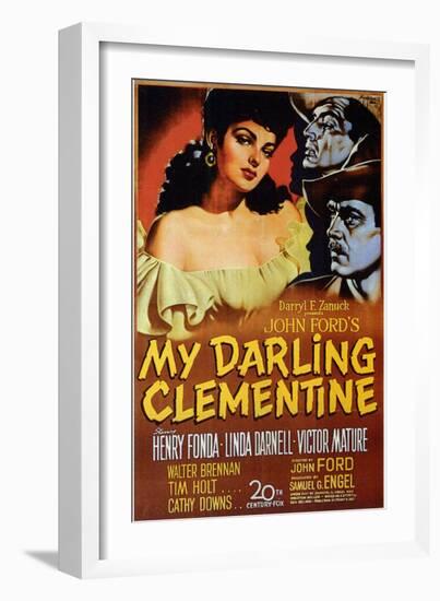 My Darling Clementine, 1946-null-Framed Art Print