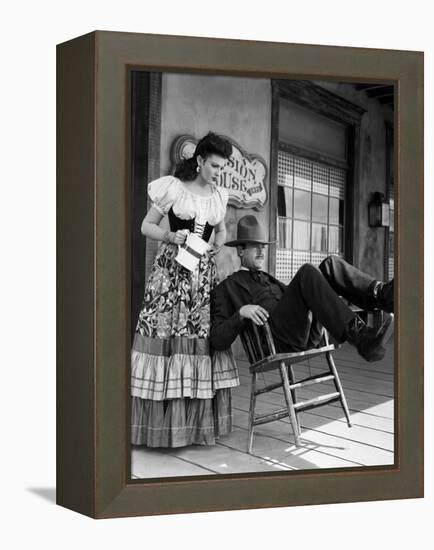 My Darling Clementine, Linda Darnell, Henry Fonda (As Wyatt Earp), 1946-null-Framed Stretched Canvas