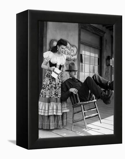 My Darling Clementine, Linda Darnell, Henry Fonda (As Wyatt Earp), 1946-null-Framed Stretched Canvas