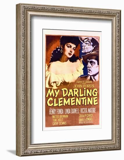 My Darling Clementine - Movie Poster Reproduction-null-Framed Photo