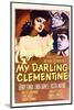 My Darling Clementine - Movie Poster Reproduction-null-Mounted Photo