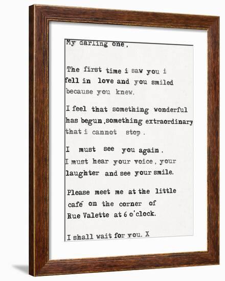 My Darling One-The Vintage Collection-Framed Giclee Print