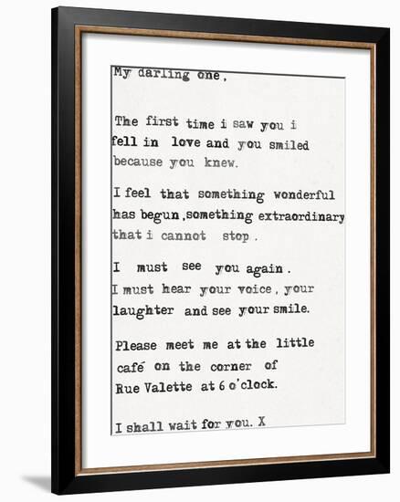 My Darling One-The Vintage Collection-Framed Giclee Print