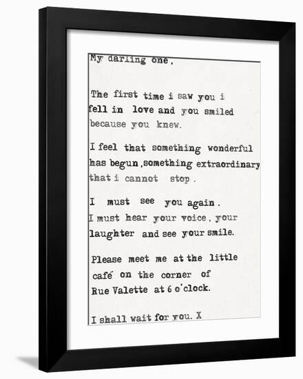 My Darling One-The Vintage Collection-Framed Giclee Print