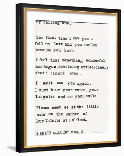 My Darling One-The Vintage Collection-Framed Giclee Print