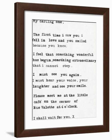 My Darling One-The Vintage Collection-Framed Giclee Print