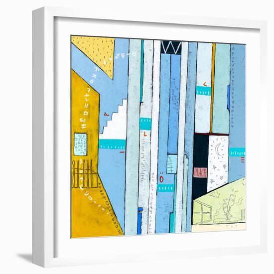 My dear neighborhood III-Hyunah Kim-Framed Art Print