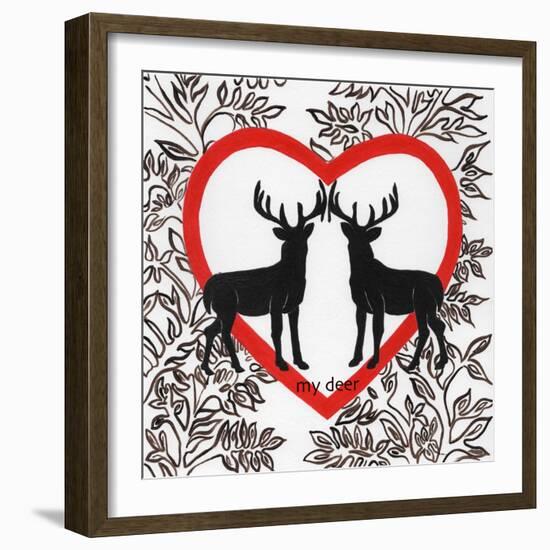 My Deer-Gigi Begin-Framed Giclee Print