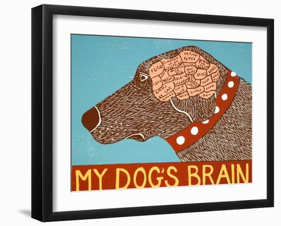 My Dogs Brain Choc-Stephen Huneck-Framed Giclee Print