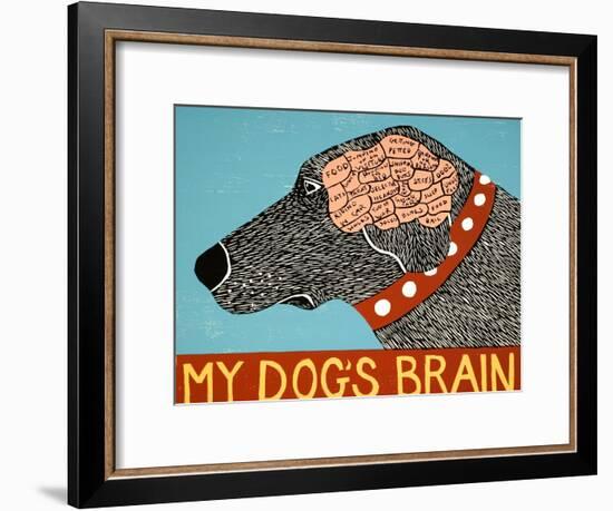 My Dogs Brain-Stephen Huneck-Framed Giclee Print