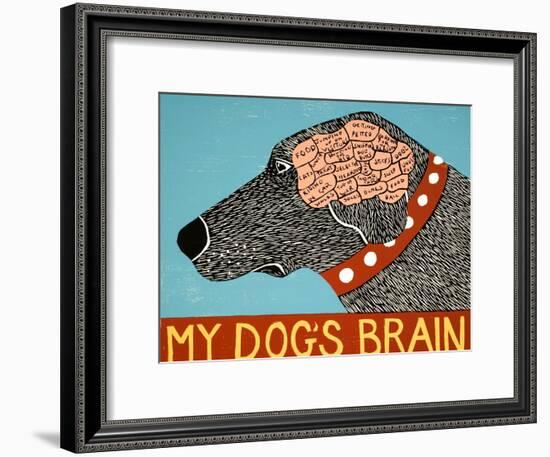 My Dogs Brain-Stephen Huneck-Framed Giclee Print