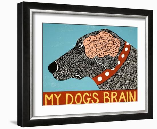 My Dogs Brain-Stephen Huneck-Framed Giclee Print