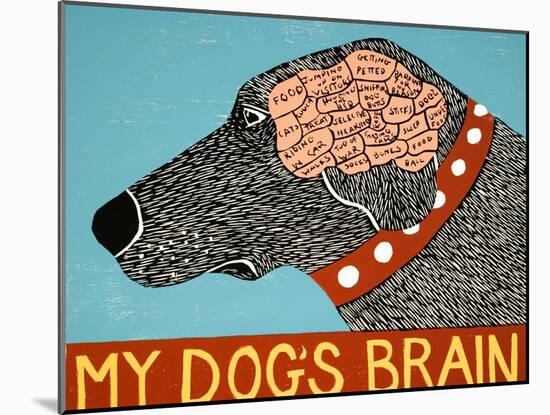 My Dogs Brain-Stephen Huneck-Mounted Giclee Print
