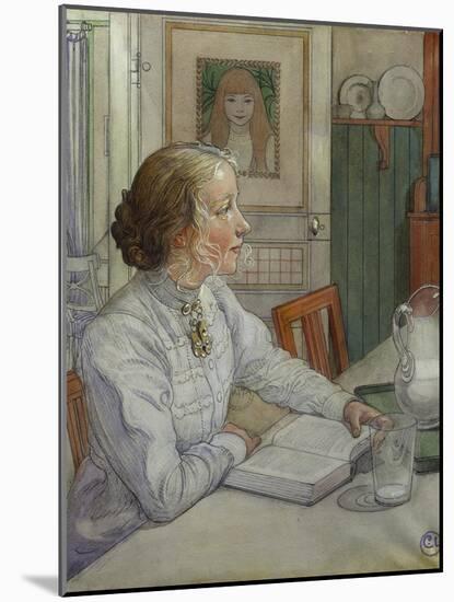 My Eldest Daughter, 1904-Carl Larsson-Mounted Giclee Print