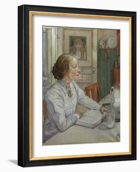 My Eldest Daughter, 1904-Carl Larsson-Framed Giclee Print