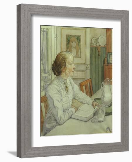 My Eldest Daughter-Carl Larsson-Framed Giclee Print