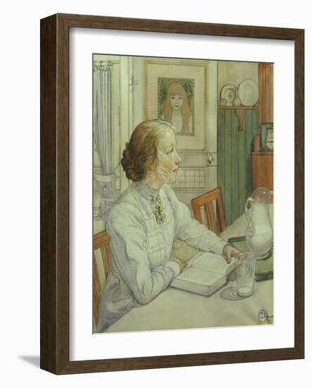 My Eldest Daughter-Carl Larsson-Framed Giclee Print