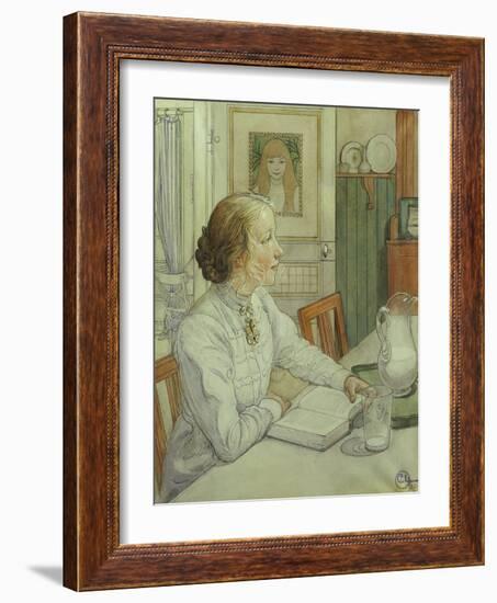 My Eldest Daughter-Carl Larsson-Framed Giclee Print