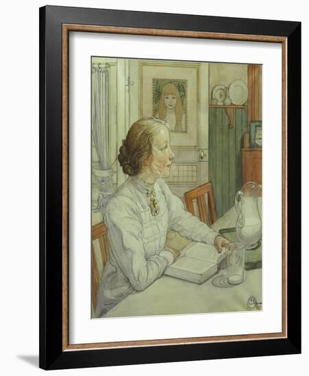 My Eldest Daughter-Carl Larsson-Framed Giclee Print