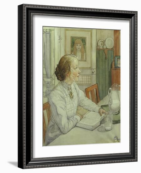 My Eldest Daughter-Carl Larsson-Framed Giclee Print