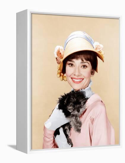 My Fair Lady, Audrey Hepburn, 1964-null-Framed Stretched Canvas