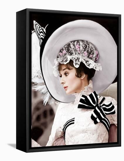 My Fair Lady, Audrey Hepburn, 1964-null-Framed Stretched Canvas