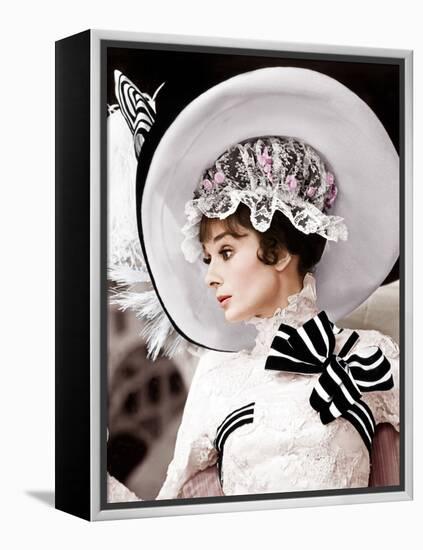 My Fair Lady, Audrey Hepburn, 1964-null-Framed Stretched Canvas