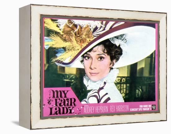 My Fair Lady, Audrey Hepburn, 1964-null-Framed Stretched Canvas