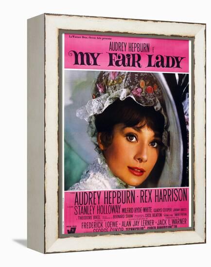 My Fair Lady, Audrey Hepburn, 1964-null-Framed Stretched Canvas