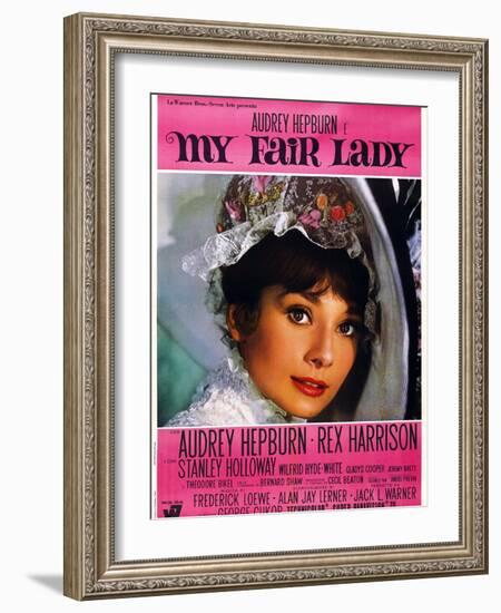 My Fair Lady, Audrey Hepburn, 1964-null-Framed Art Print