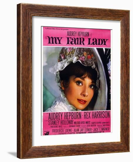 My Fair Lady, Audrey Hepburn, 1964-null-Framed Art Print