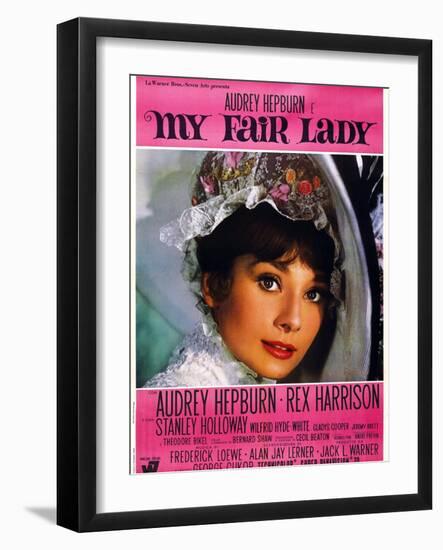 My Fair Lady, Audrey Hepburn, 1964-null-Framed Art Print