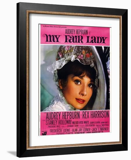 My Fair Lady, Audrey Hepburn, 1964-null-Framed Art Print