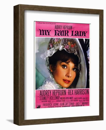 My Fair Lady, Audrey Hepburn, 1964-null-Framed Art Print