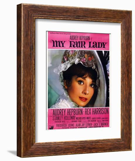 My Fair Lady, Audrey Hepburn, 1964-null-Framed Premium Giclee Print