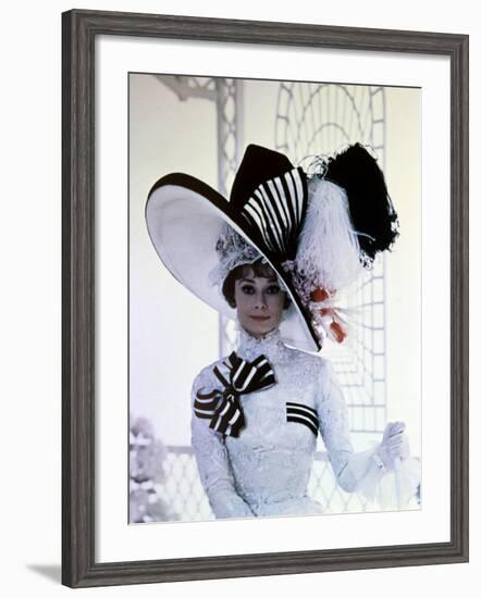 My Fair Lady, Audrey Hepburn, Directed by George Cukor, 1964-null-Framed Photographic Print