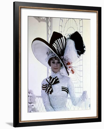 My Fair Lady, Audrey Hepburn, Directed by George Cukor, 1964-null-Framed Photographic Print